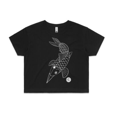 Koi Kite Cropped Tee Thumbnail